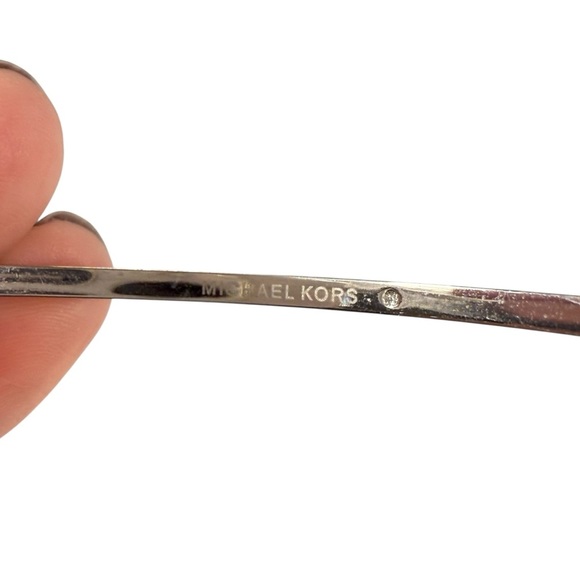 Michael Kors rhinestone silver thin cuff Bracelet - Picture 4 of 4